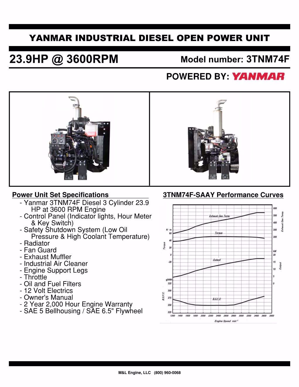 M & L Engines3TNM74FSAAY